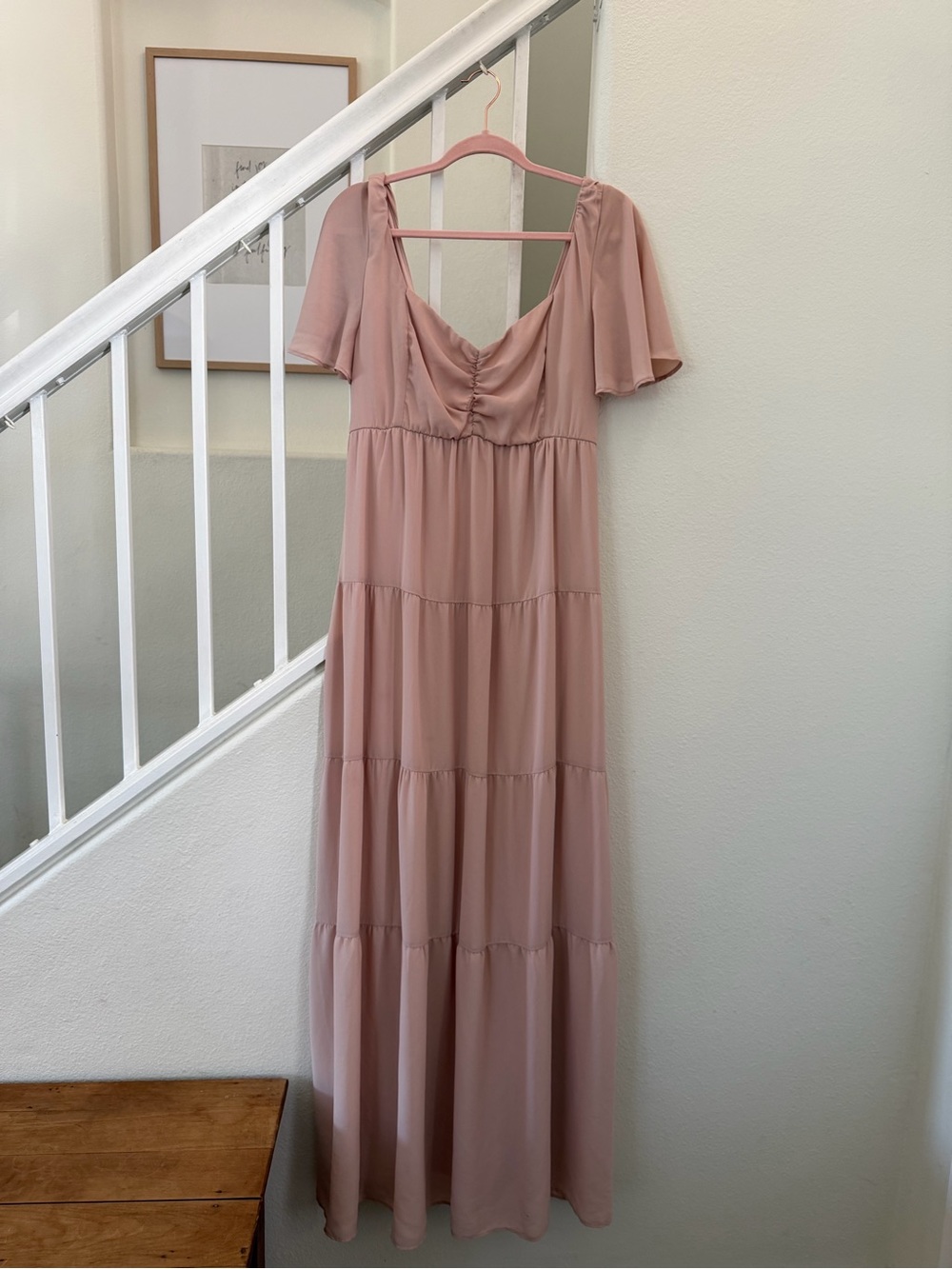Show Me Your MuMu Blush Maxi Dress with Sweetheart Bodice